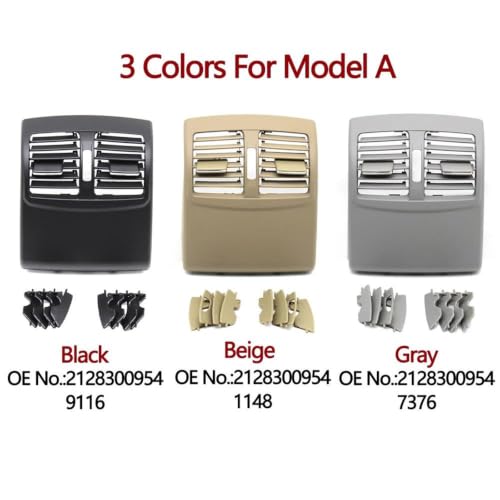 Grille ventilation climatisation arrière Benz W212 Classe E E260 E300 E320 E400 berline - 5