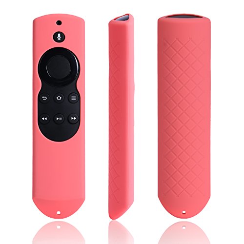 Case for Fire TV or TV Stick Remote,Rukoy Protective Case for 5.9'' Amazon Fire TV or Fire TV Stick Remote with Alexa Voice(Pink)