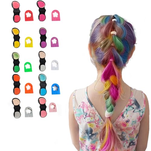 HAIOLORPRO 10PCS Hair Chalk for Girls, Temporary Hair Color Washable, Temporary Hair Dye for Kids Women Men...