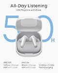 soundcore P31i par Anker, réduction de bruit adaptative en temps réel, son haute résolution, écouteurs de traduction, 50H d'autonomie, écouteurs sans fil, écouteurs Bluetooth, audio spatial, charge rapide, IP55
