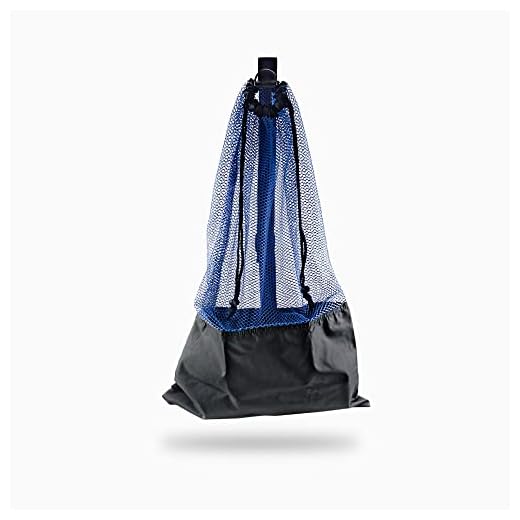 ScubaMax BG-632 Mesh Bag Draw String w/Shoulder Strap - Blue