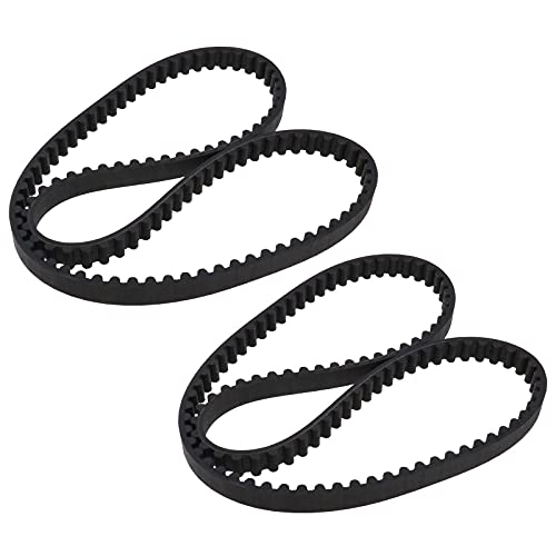 ECSiNG 2x Courroie d'entraînement de Tondeuse à Gazon HTD856-8M-12 Compatible avec Stiga 105 Combi Deck 9585-0165-01 en Caoutchouc Noir Boucle Fermée