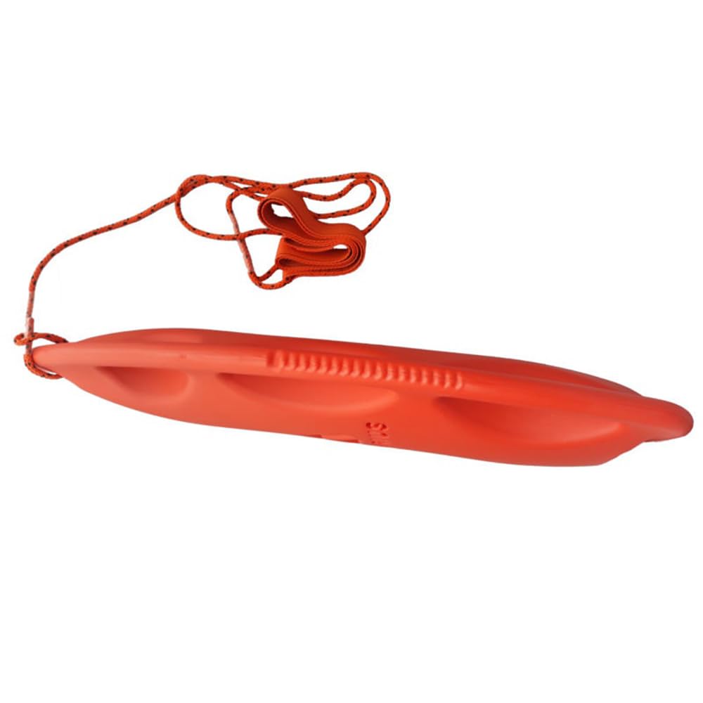 molti Rettungsboje Erwachsene 84x37cm – PRS-Zertifiziert, Freiwasser | Polyethylen, 7 Tragegriffe, verstellbarer Brustgurt, ca. 1,55 kg, leuchtend Orange, für Rettungstraining