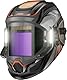 ANDELI Schweißhelm – Panorama-180°-Sicht 9,5 x 9,5 cm, True Color automatische Verdunkelung, Schweißhelm mit Licht, 4 Lichtbogen-Sensor, 4/5-8/9-13 Typ-C Lade-Moner LED