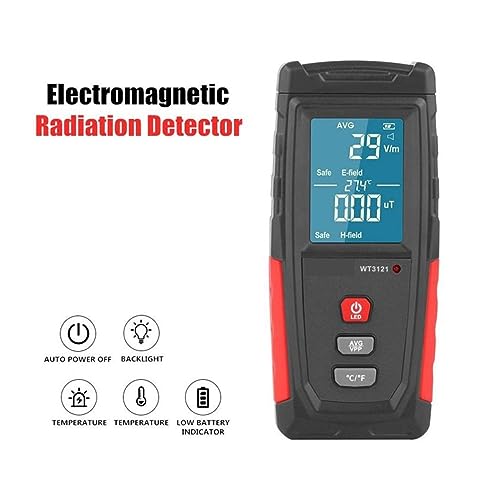 Dosímetro de radiación portátil con contador detector de ondas y medidor EMF 2