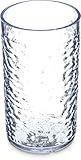 Carlisle 551207 Pebble Optic Restaurant SAN Plastic Tumbler, 12 oz, Clear (Pack of 24)