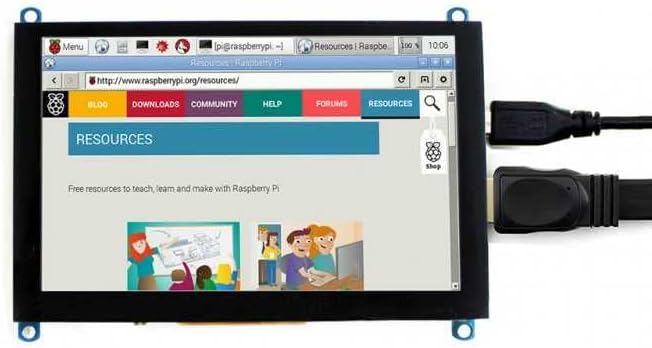 WaveShare 5 Inch HDMI Kapasitif Dokunmatik LCD (Çoklu Sistem) - 800x480 (H)
