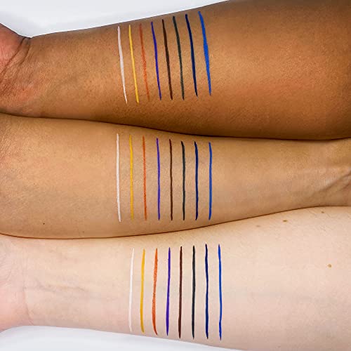 3Ina The Color Pen Eyeliner 188 - Ultra Fine Tip 14H Orange Longwear Liquid Liner - Vibrant Colors, Matte, Smudgeproof, Flake Proof Eye Makeup - Cruelty Free, Paraben Free, Vegan Cosmetics - Orange #TOP3