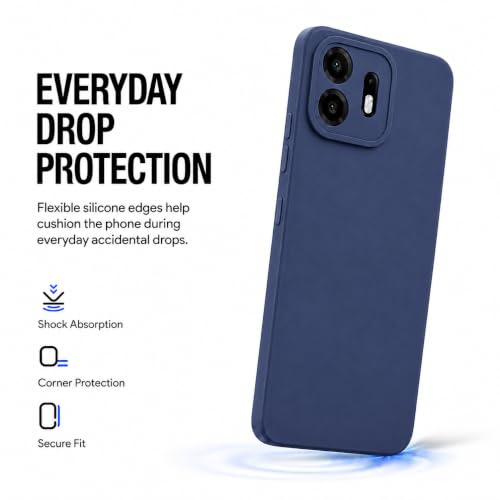 Image of FIRST MART Matte Silicone Back Cover for OnePlus N6 - Blue