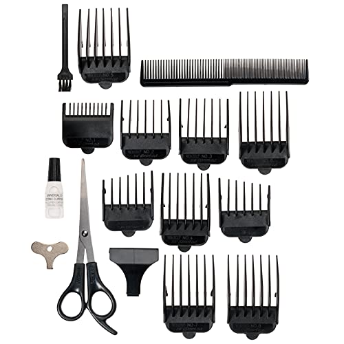 WAHL Vogue Corded Hair Clipper for Men, Home Hair Cutting, Male Grooming Kit, Mains Powered Clipping, Precision Cutting Blades, Black