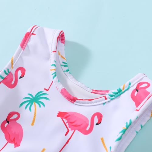 Image of Baby Swimsuit Girl Two Piece Bathing Suit Toddler Girls Summer Beach Ruffle Tankini Swimwear 1-7Y