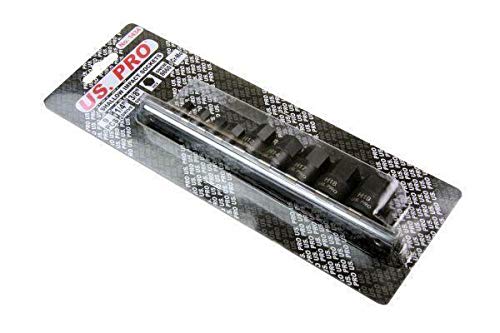US PRO 9PC 1/4 3/8'' DR Stubby Impact HEX BIT SOCKETS B1434, Variety Pack - Image 2