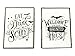 Melody Jane Dolls House Halloween Posters Black & White Miniature Accessory 1:12 Scale