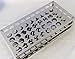 Stainless Steel Test Tube Rack, 50 Positions, Hole Diameter 13 mm, Lab Stand, Tube Holders, Display Shelf