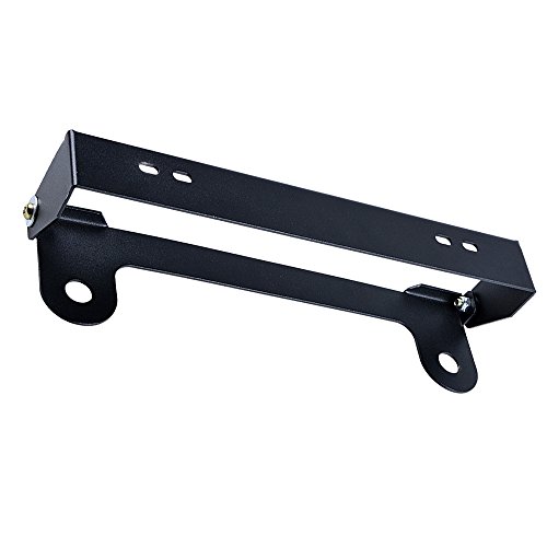 AMOPA AMOPACORP Stainless Steel Flip-Up 254mm Hawse Roller Fairlead Mounted License Plate Holder, Black1