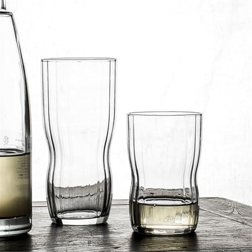 Vasos para beber agua cómodamente con formato grande de textura estriada 8