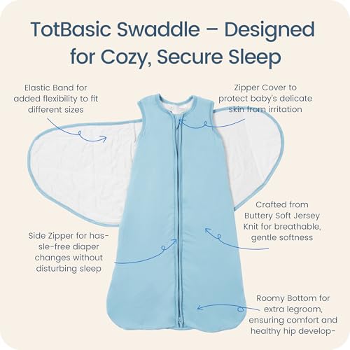 Image of Newborns Swaddle Sleep Sack 0-3 Months, 1.0 TOG Baby Blanket for Newborns, Soft Sleeping Bag for Infants