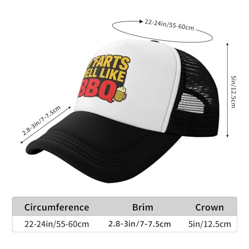 Image of Funny Trucker Hats - Weird Gag Gift for Adults, Inappropriate Joke Baseball Cap, Adjustable Mesh Hat for Men Women