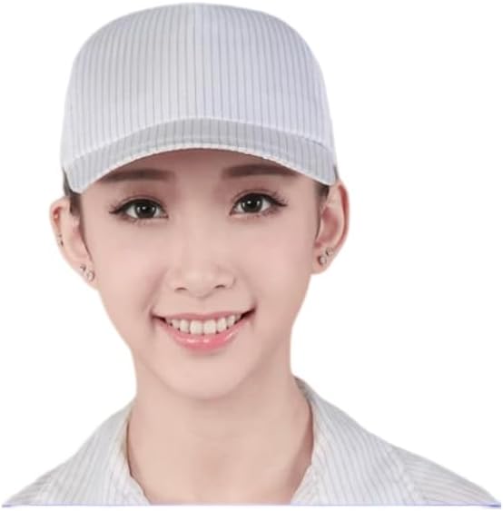 5 Pack ESD Work Caps with Side Mesh, Anti-Static Breathable Hats for Cleanroom & Factory