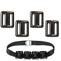 TOOSOAR 4 Stück Tauchgewichte für Gerätetauchen,Beschichtetes Blei,Gürtel für Tauchen,für freies Tauchen,Speerangeln,500g,Schwarz