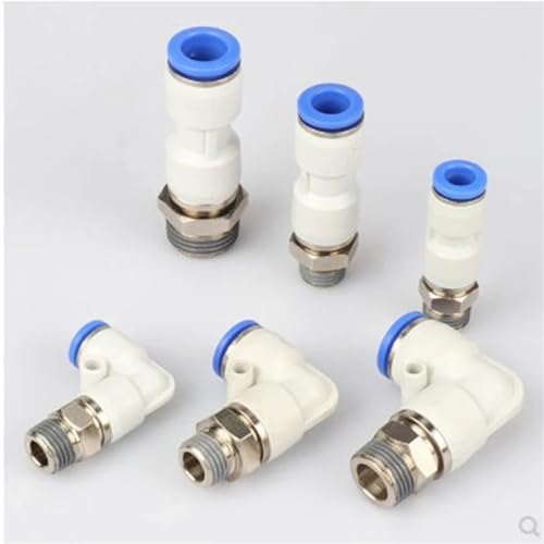 Raccord de tuyau droit pneumatique 6mm 8mm et raccordement rotatif KSH
