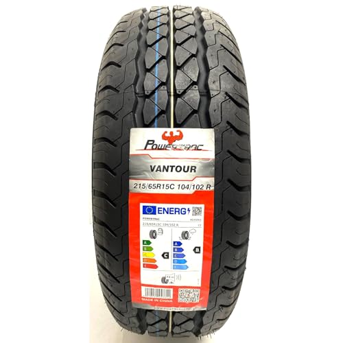 1 X 215 65 15C POWERTRAC COMMERCIAL VAN TYRES 215/65R15C 2156515 104/102R AMAZING C B RATED LABEL M+S