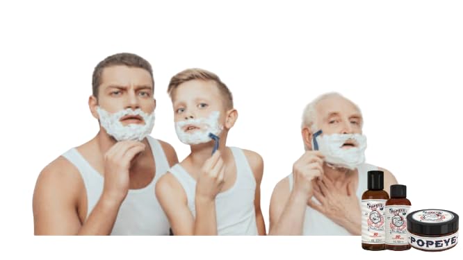 Miniatura 5 de Popeye Shaving Co - Crema de afeitar para hombres adecuada para pieles sensibles, experiencia de afeitado suave para quemaduras de maquinilla de