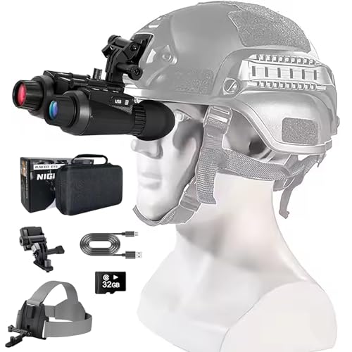 Amazon | SKIOVEMI NV8300 ヘッドマウントナイトビジョンゴーグル 大人
