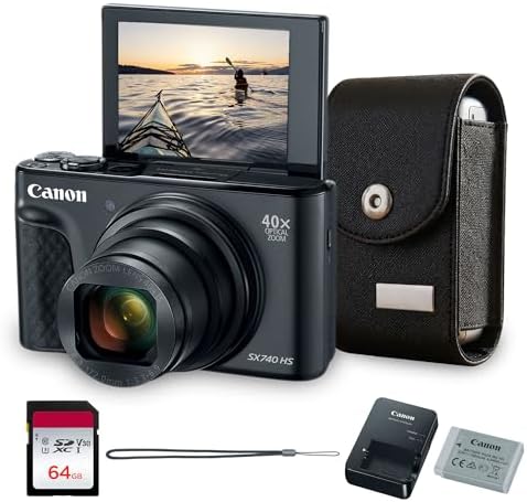 Canon PowerShot SX740 HS Digital Camera | 20.3MP CMOS Sensor, 40x...