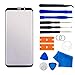 Original Compatible 5.8 inch Samsung Galaxy S9 Front Outer Touch Screen Glass Lens Replacement,Screen Lens Glass Repair Tool Kits SM-G960(Galaxy S9 5.8 inch Black)