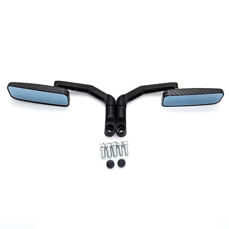 Espejo retrovisor universal para motocicleta cuadrado CNC ajustable de 8mm y 10mm MS-2082-3 5
