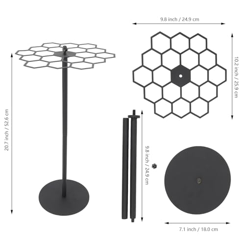 Jiawu Rotating Medal Display Stand, Easy Installation, Stylish Organizer for Athletes and Sports Enthusiasts, Carbon Steel