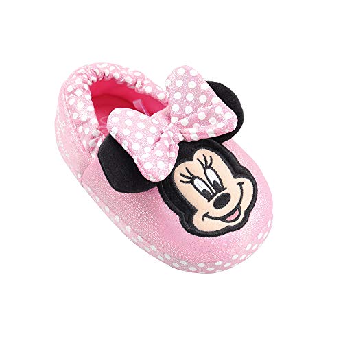 Amazon Essentials Kids' Disney Slipper, Pink, 9/10 Medium US Toddler