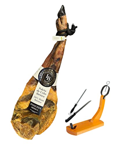 5 kg - Palletta di CEBO 50% razza iberica + prosciutto e coltello, curazione in fordelle, edizione naturale