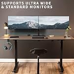 VIVO Full Motion Dual Monitor Desk Mount Clamp VESA Stand w/Double Center Arm Joint, Fits up to 34 inch Screens, STAND-V102D