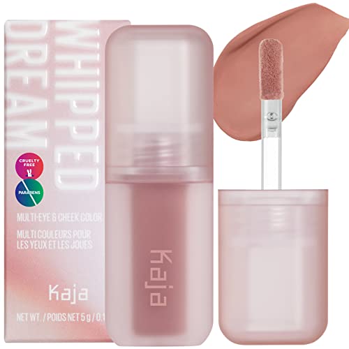 Kaja Multi-Purpose Liquid Eyeshadow & Blush - Whipped Dream | With Cotton Seed Oil, 4 Shades, Buildable, Blendable, Airy Semi-Matte Finish, 02 Meringue Pink, 0.17 Oz #TOP24