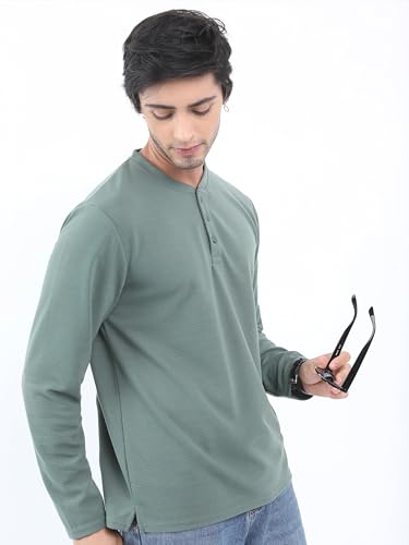 Image of KETCH Men's Polyester Slim Stright Fit Full Sleeve T-Shirt