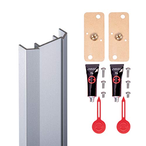 Schulte Klebemontageset 'Einfach ohne Bohren', Profilfarbe: alunatur,...