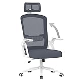 【Ergonomic Design】Le chaise de bureau ergonomique épouse parfaitement les formes du corps. Fauteuil de bureau confortable avec coussin éponge haute densitévous permettant de vous asseoir et de travailler longtemps sans vous fatiguer