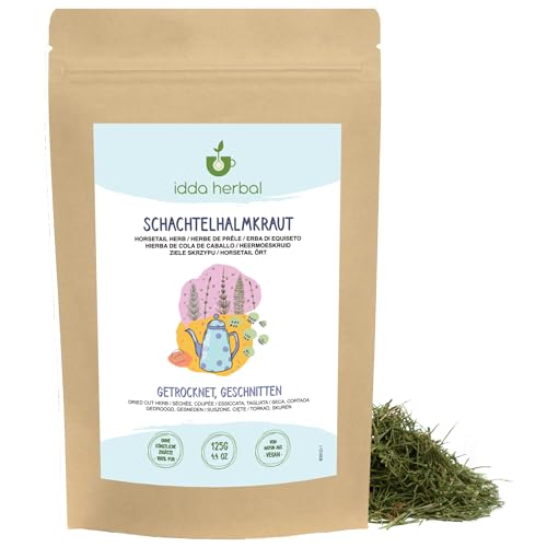 Infusión de Cola de Caballo (125g), Té Suelto de Hierbas de Cola de Caballo, Cola de Caballo Seca, 100% Natural y Pura para Preparar Té de Hierbas, Té de Cola de Caballo, Infusión de Hierbas