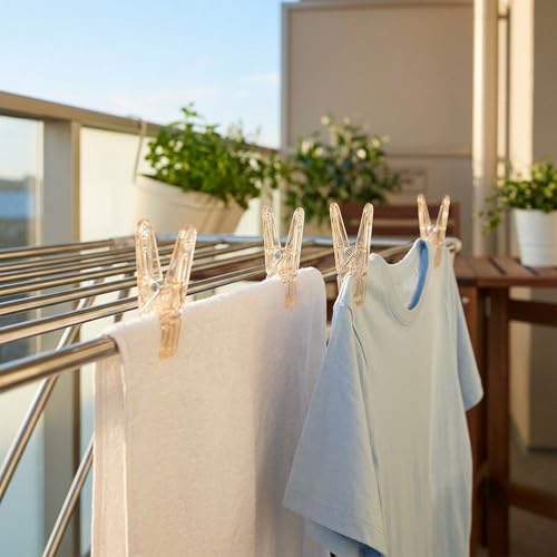 Zenithly 20 Pack Clear Plastic Clips - Multi-Purpose Spring Clamps for Laundry Clothespins, Balloon Arch Decoration, Photo Backdrop, Home Office - 2.4" Transparent Grip Clips by Zenithly - Image 2