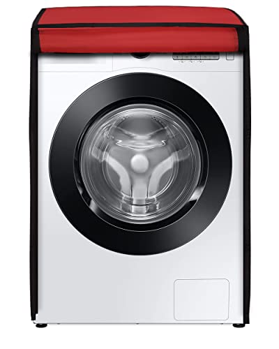 Image of Amazon Brand - Umi. Front Load Washing Machine Cover Suitable for Bosch 6.5 Kg, 7 Kg, 7.5 Kg, 8 Kg, 8.5 Kg, 9 Kg (63cmsX63cmsX81cms, RED)