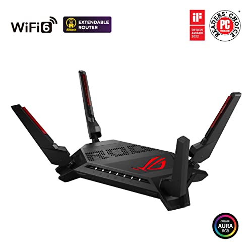 ASUS ROG Rapture WiFi 6 AX Gaming Router (GT-AX6000) Dual 2.5G WAN/LAN Ports, Quad-Core 2.0Ghz CPU, WAN Aggregation, AiMesh Compatible, Lifetime Internet Security, Instant Guard, Aura RGB by ASUS - Used condition - Image 6