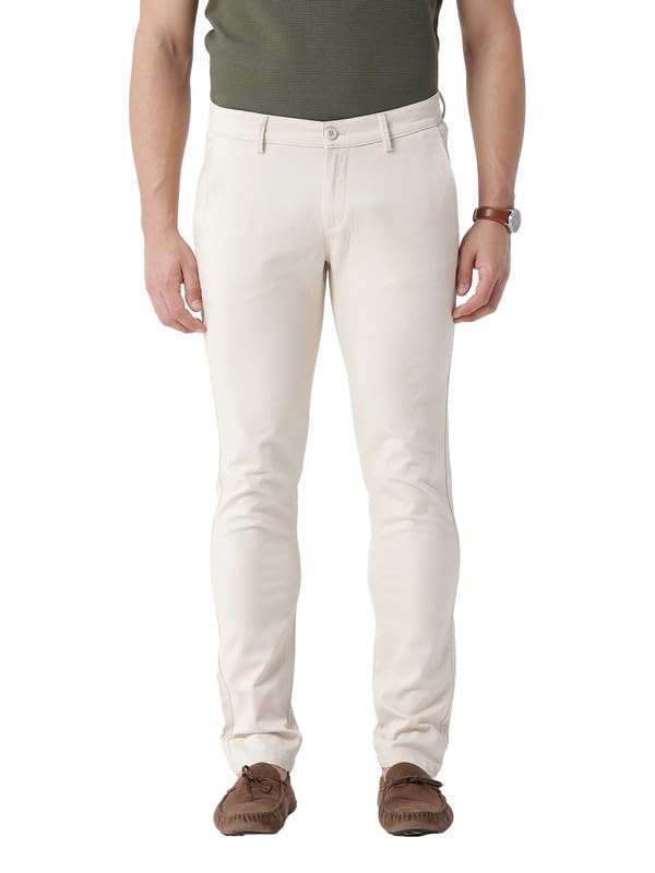 crocodile Men Solid Casual Chino Trousers | Trim Fit | Mid Rise | Button Fly | Ankle Length-picture-23