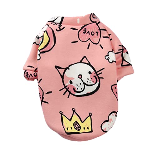 Sweat chien et chat avec motif pull coton pour l'automne