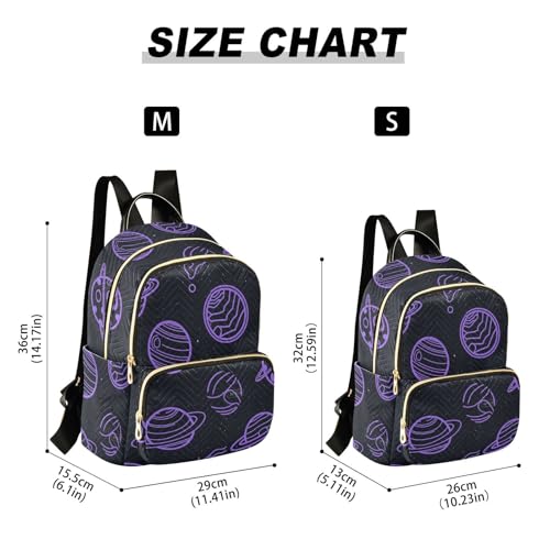 Mochila para pañales Space Planet multifuncional con compartimentos prácticos 3