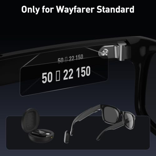 Image of Carina C2 Wearable Battery Pack for RayBan Meta Wayfarer Standard 50-22-150 | Wearable Design, Gen1 & Gen2 Support, Portable Mini Power, Extended 14-19h Battery Life