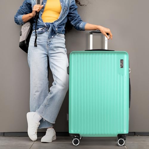 LUGG 28inch Vacay Suitcase ABS Luggage with TSA Indent Lock, Aluminium Trolley Handle, 360° Spinner Wheels, Water-Resistant & Durable Material - Airline Compatible (76.5 x 30 x 50.5cm) - Image 6