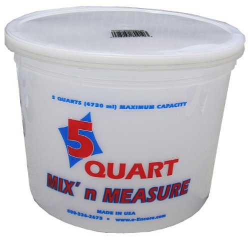 Encore Plastics 81166 Mix'N Measure Container, 5-Quart