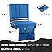 SPORT BEATS Stadium Seats with Back Support Bleacher Chairs with Back and Cushion Thick Padded Bleacher Seats Includes Shoulder Strap